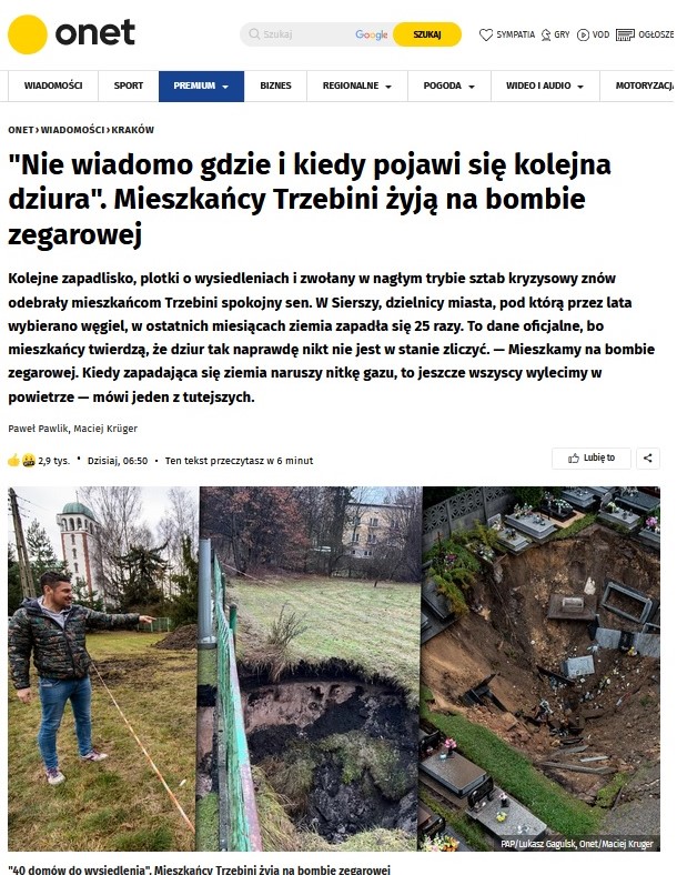 Artykuł Onet.pl