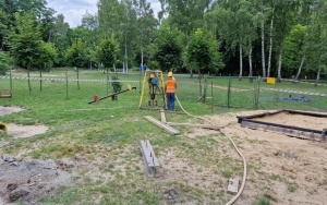PRACE STABILIZUJĄCE GRUNT W TRZEBINI - ul. Grunwaldzka (1)