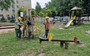 PRACE STABILIZUJĄCE GRUNT W TRZEBINI - ul. Grunwaldzka (3)
