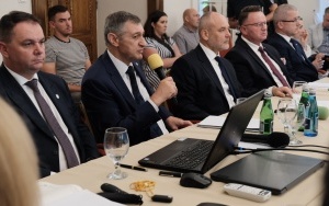 SPOTKANIE PODSUMOWUJĄCE DZIAŁANIA ZWIĄZANE Z LIKWIDACJĄ I DOKUMENTOWANIEM ZAPADLISK W TRZEBINI