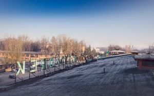 Remont dachu budynku dyrekcji kopalni Wieczorek